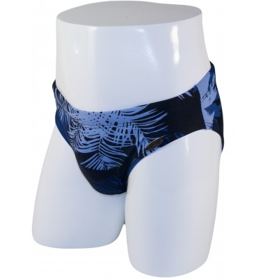 Детские плавки DZ-88-1 брифы для мальчиков синяя пальма Детские плавки DZ-88-1 брифы для мальчиков синяя пальма